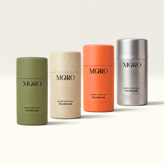 MORO Essentials deodorant in chrome case