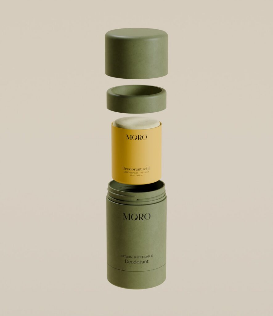 MORO deodorant case met refill